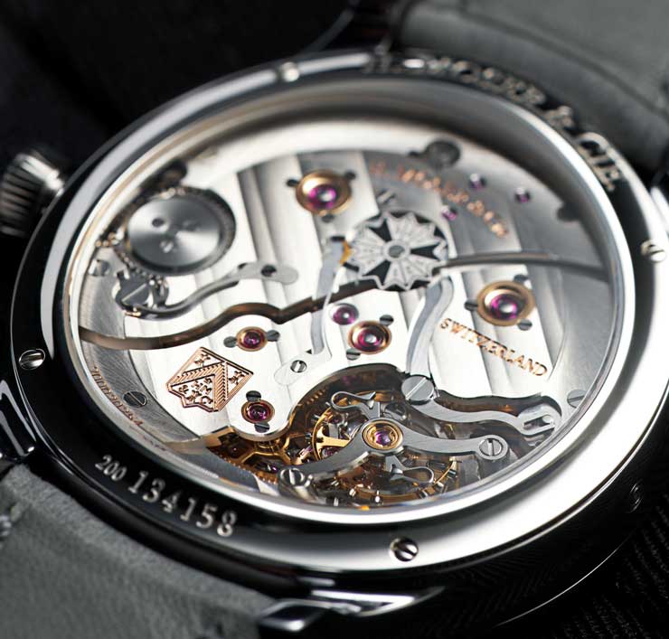 Perpetual Calendar Tantalum Blue Enamel