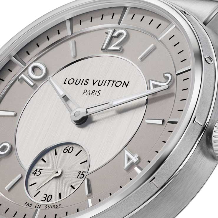 louis vuitton tambour steel grey