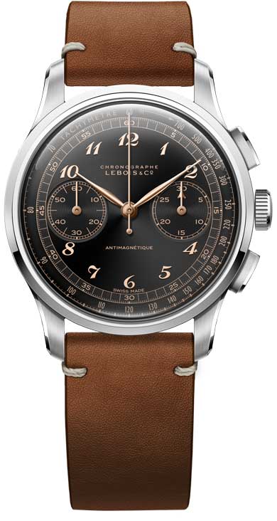 Lebois & Co Heritage Chronograph Black & Gold