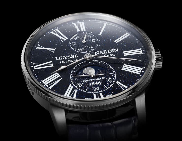 Marine Torpilleur Moonphase Aventurin