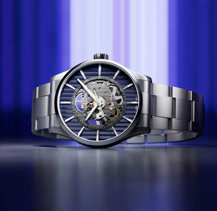 Mido Multifort Skeleton Vertigo Blue