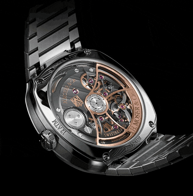 H.Moser & Cie Kaliber HMC 201 mit automatischem Aufzug