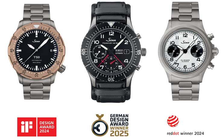 Sinn-Uhren gewinnen Design-Awards