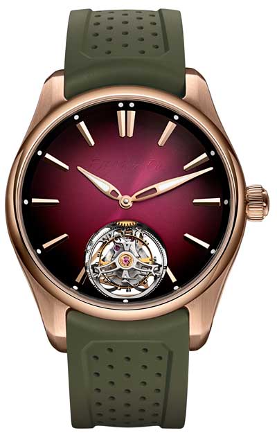 H.Moser & Cie Pioneer Tourbillon Burgundy