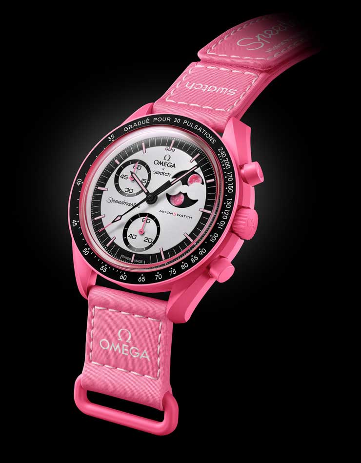 MoonSwatch Mission to the Pink Moonphase