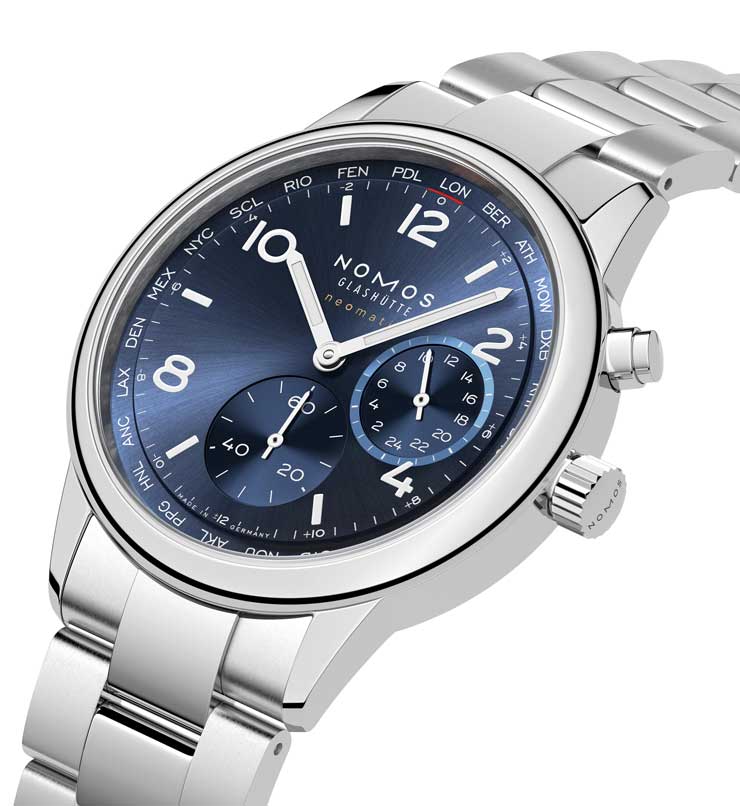Nomos Glashütte Club Sport neomatik Weltzeit