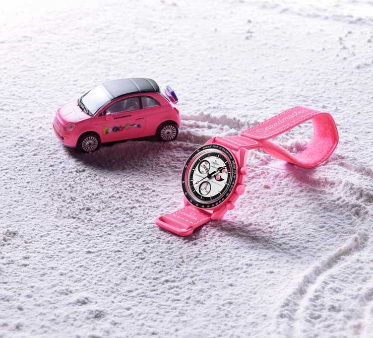 MoonSwatch Mission to the Pink Moonphase