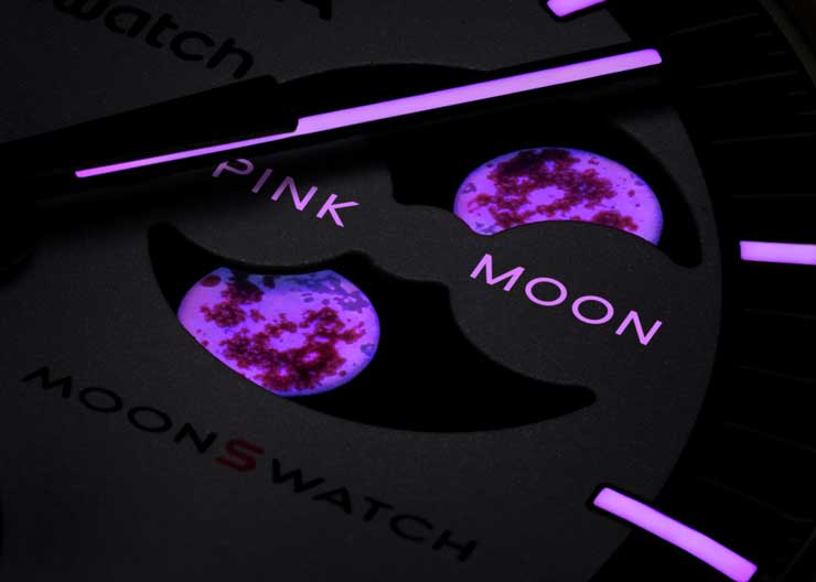 MoonSwatch Mission to the Pink Moonphase