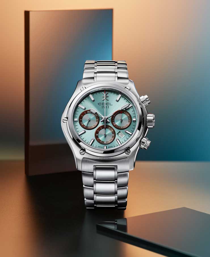 ebel 1911 chrono ice blue