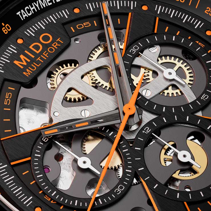 Mido Multifort Skeleton Chronograph
