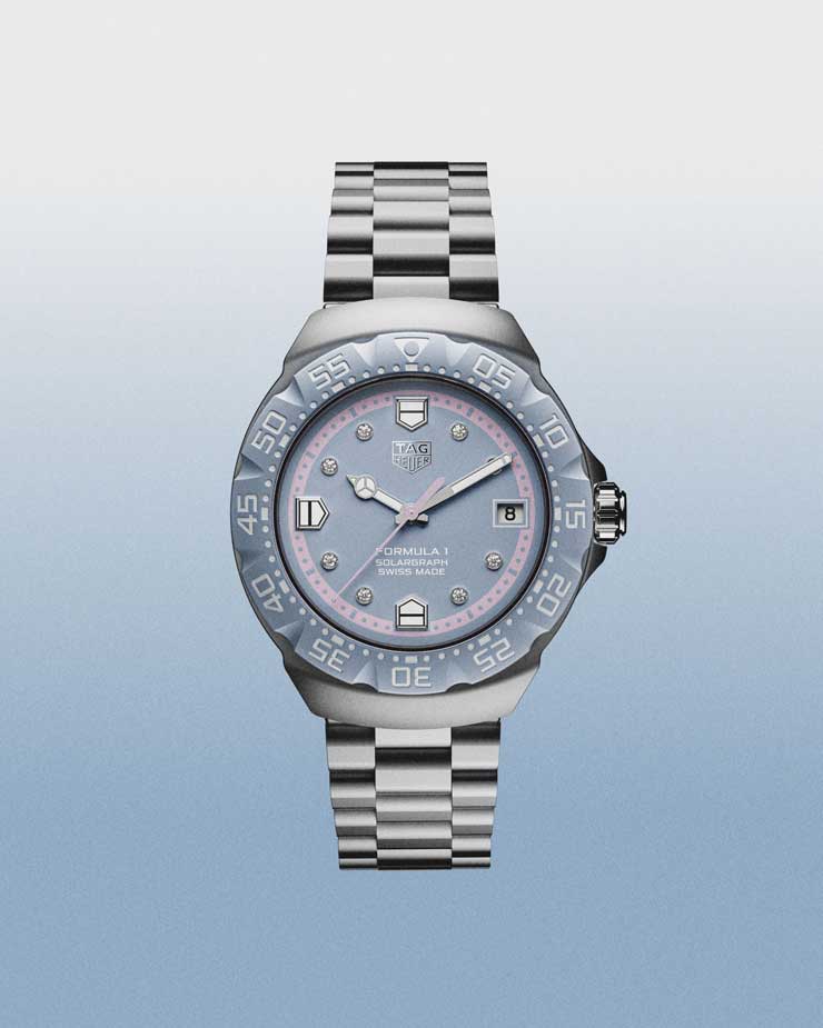 TAG Heuer Formula 1 Solargraph Lavendelblau